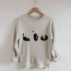 Comfort Colors Black Cats Fall Sweatshirt