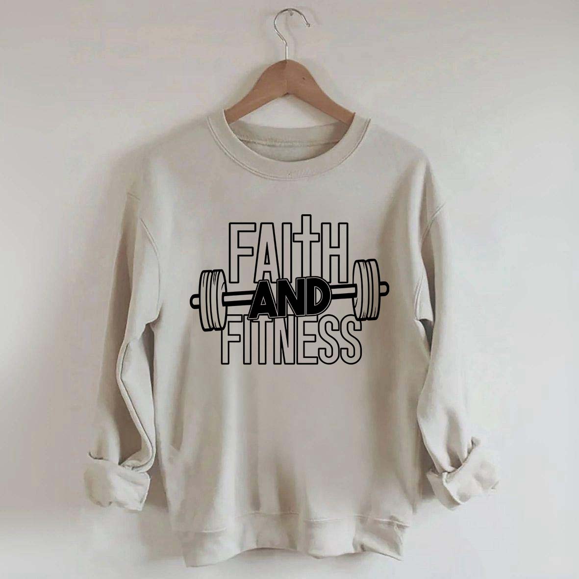 Faith and Fitness Weightlifting Sweatshirt