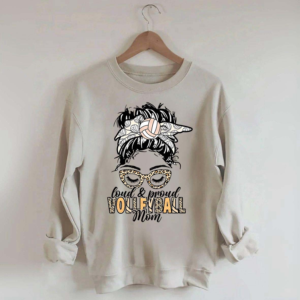 Loud Proud Volleyball Mom Sweatshirt