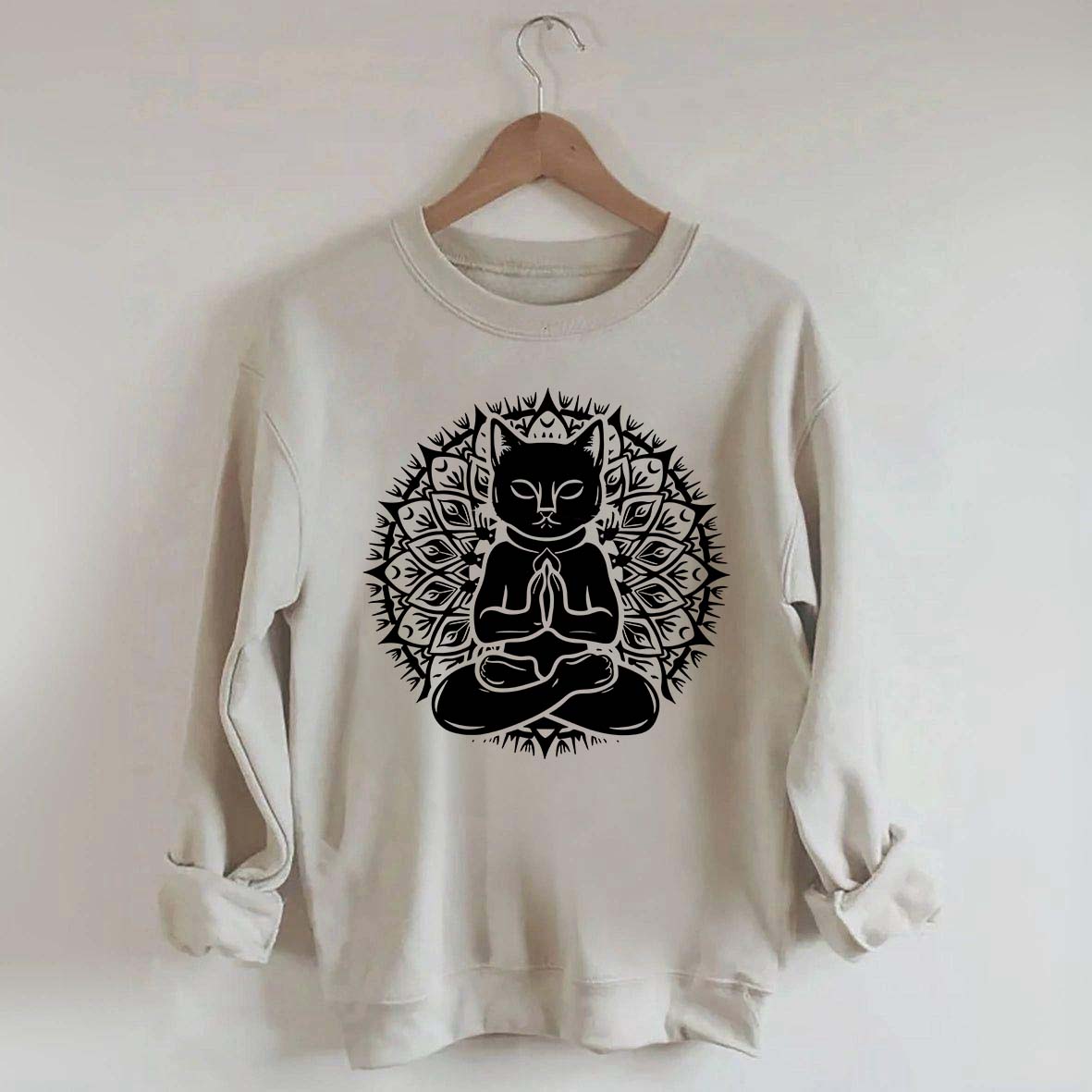 Cute Cat Yoga Namaste Sweatshirt