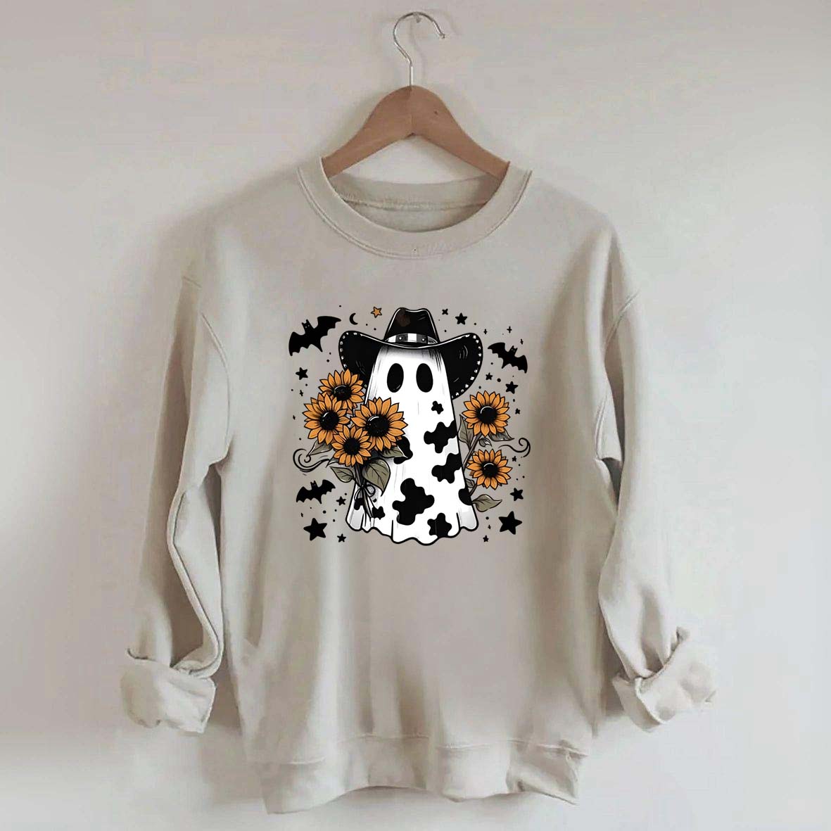 Western Halloween Cowboy Ghost Sweatshirt