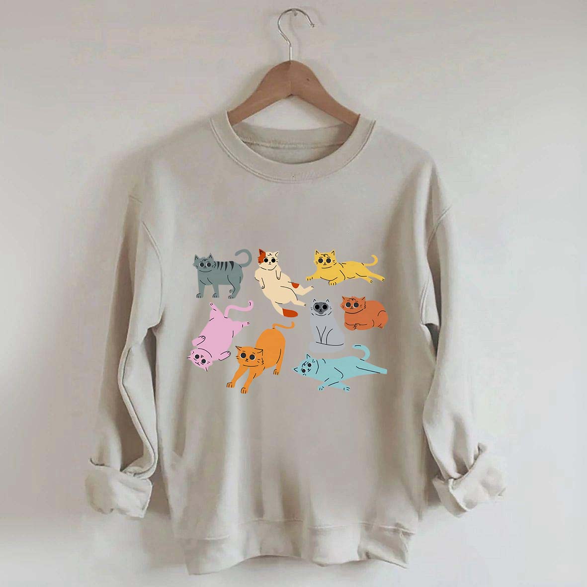 Funny Retro Cat Sweatshirt
