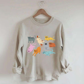Funny Retro Cat Sweatshirt