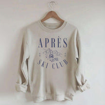 Apres-Ski Club Vintage Retro Style Skiing Sweatshirt