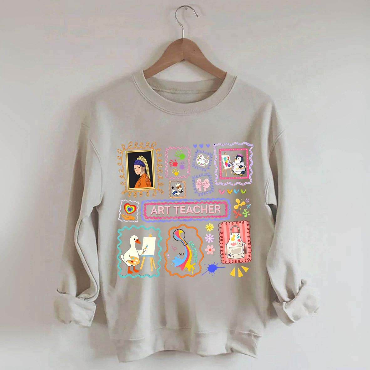 Funny Art Teacher Sweatshirt