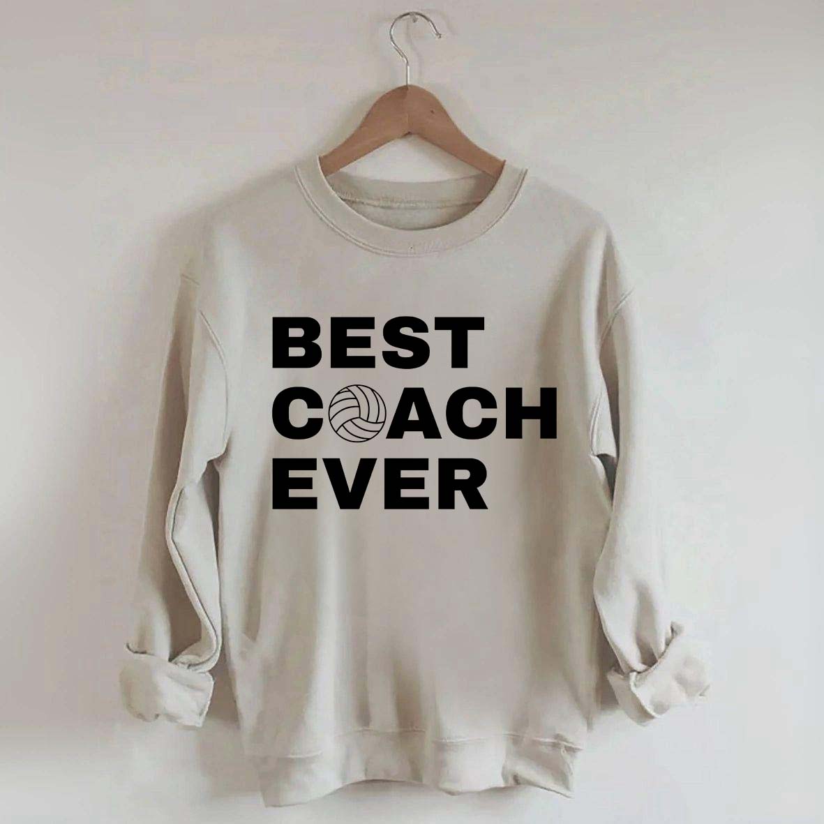 Best Coach Ever Volleyball Sweatshirt