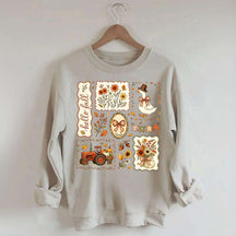 Hello Fall Goose Floral Sweatshirt