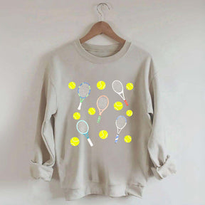 Tennis Balls & Tennis Racquets Sweatshirt
