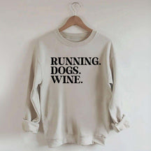 Running Dogs Wine Sweatshirt