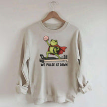 Funny Frog Pilates We Pulse At Dawn Sweatshirt