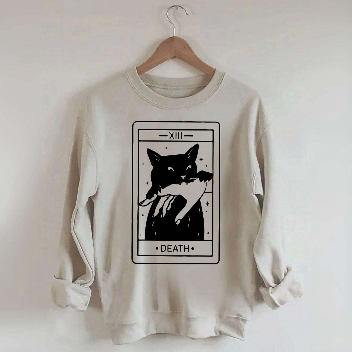 Tarot Card Black Cat Sweatshirt
