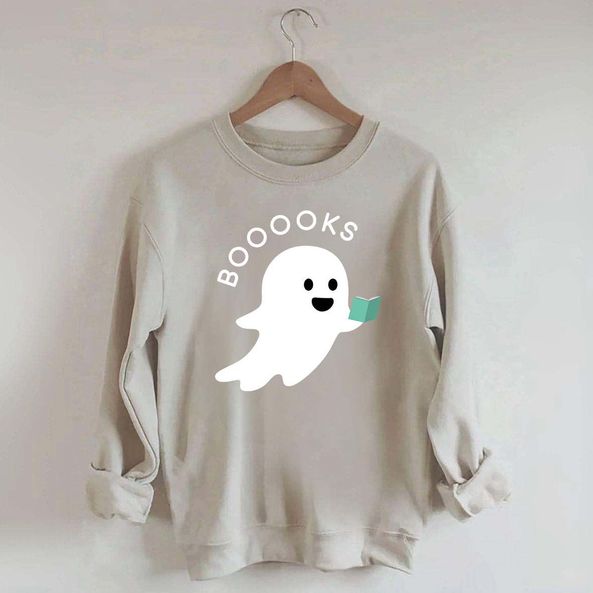 Ghost Books Reader Booooks Cute Sweatshirt
