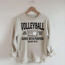Volleyball Serve with Purpose Coach Sweatshirt