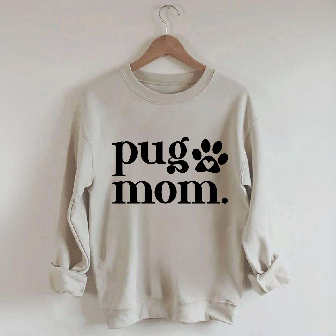 Pug Mom Minimalist Sweatshirt