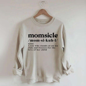 Momsicle Definition Ice Hockey Sweatshirt