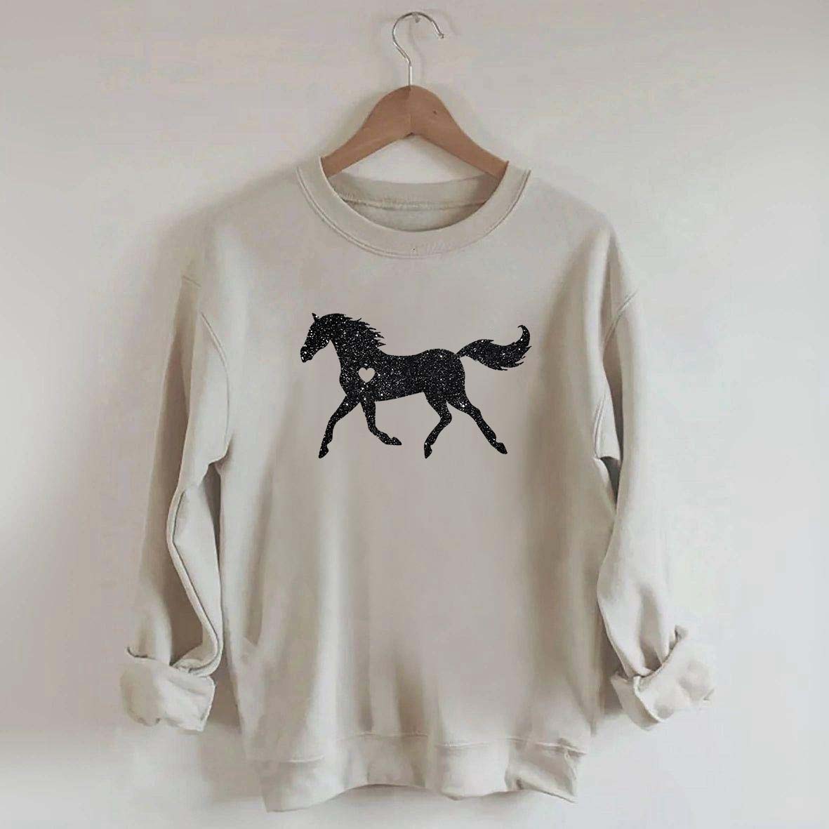 Glitter Horse Sweatshirt