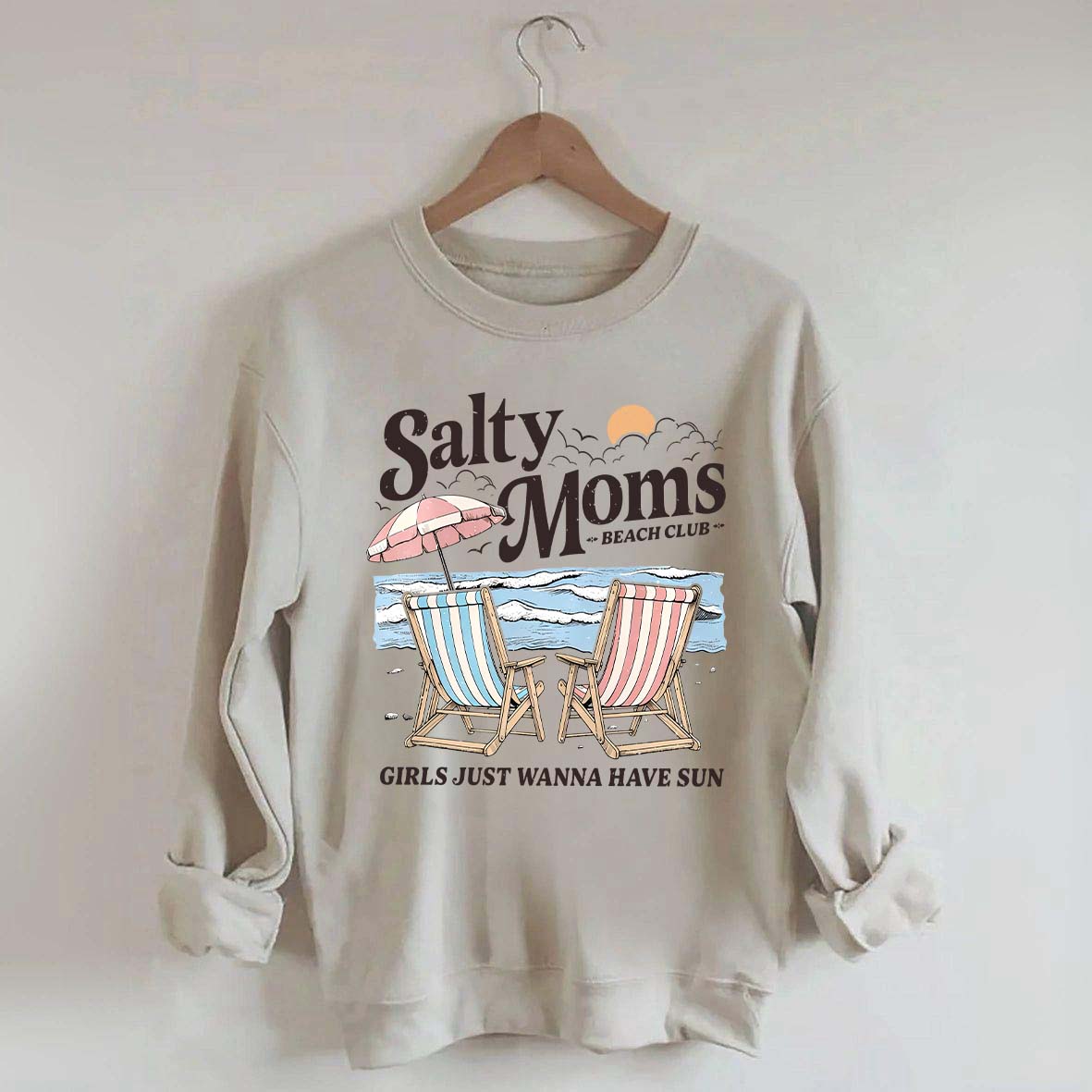 Salty Moms Beach Club Sweatshirt