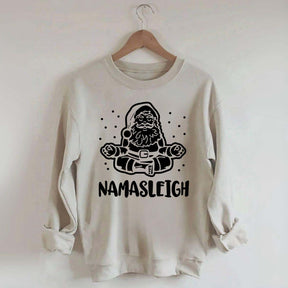 Namasleigh Funny Santa Christmas Sweatshirt