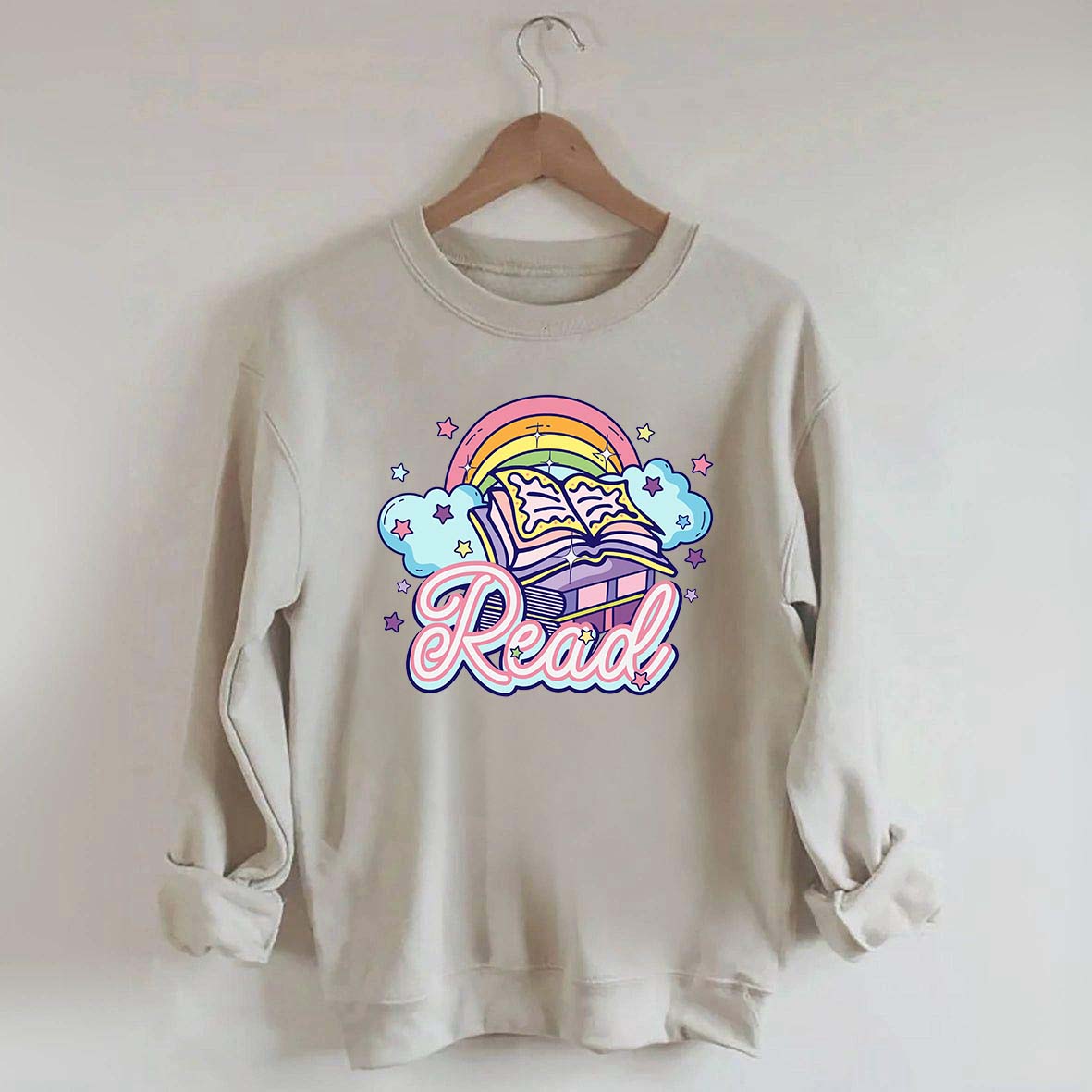Rainbow School Book Lover Sweatshirt