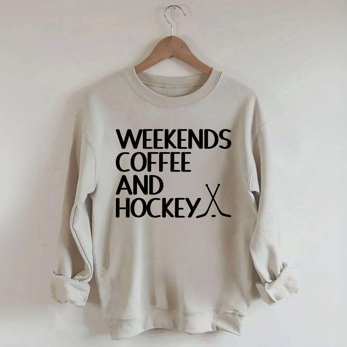 Weekends Coffee And Hockey Lovers Sweatshirt