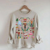 Vintage Christmas Nutcracker Holiday Sweatshirt