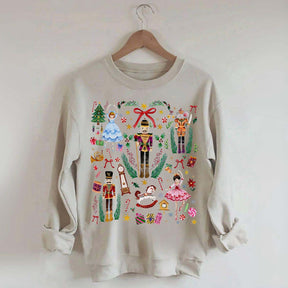 Vintage Christmas Nutcracker Holiday Sweatshirt