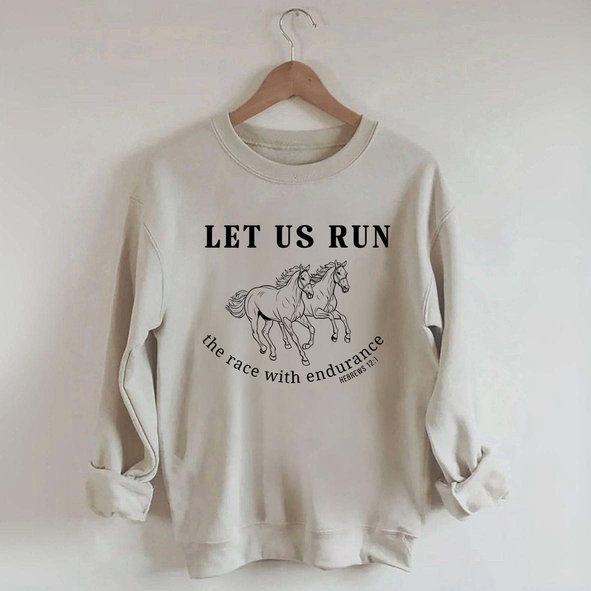 Run the Race Horses Sweatshirt