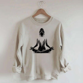 Yoga Pose Forest Sweatshirt