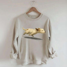 Cute Running Dog Sweatshirt
