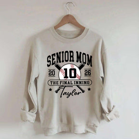Custom Senior Baseball Mom 2026 Sweatshirt