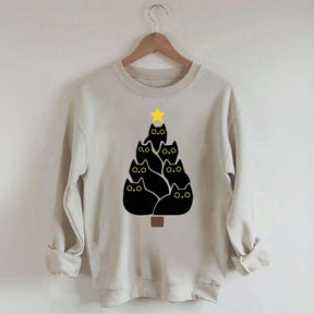 Cat Christmas Tree Lover Sweatshirt