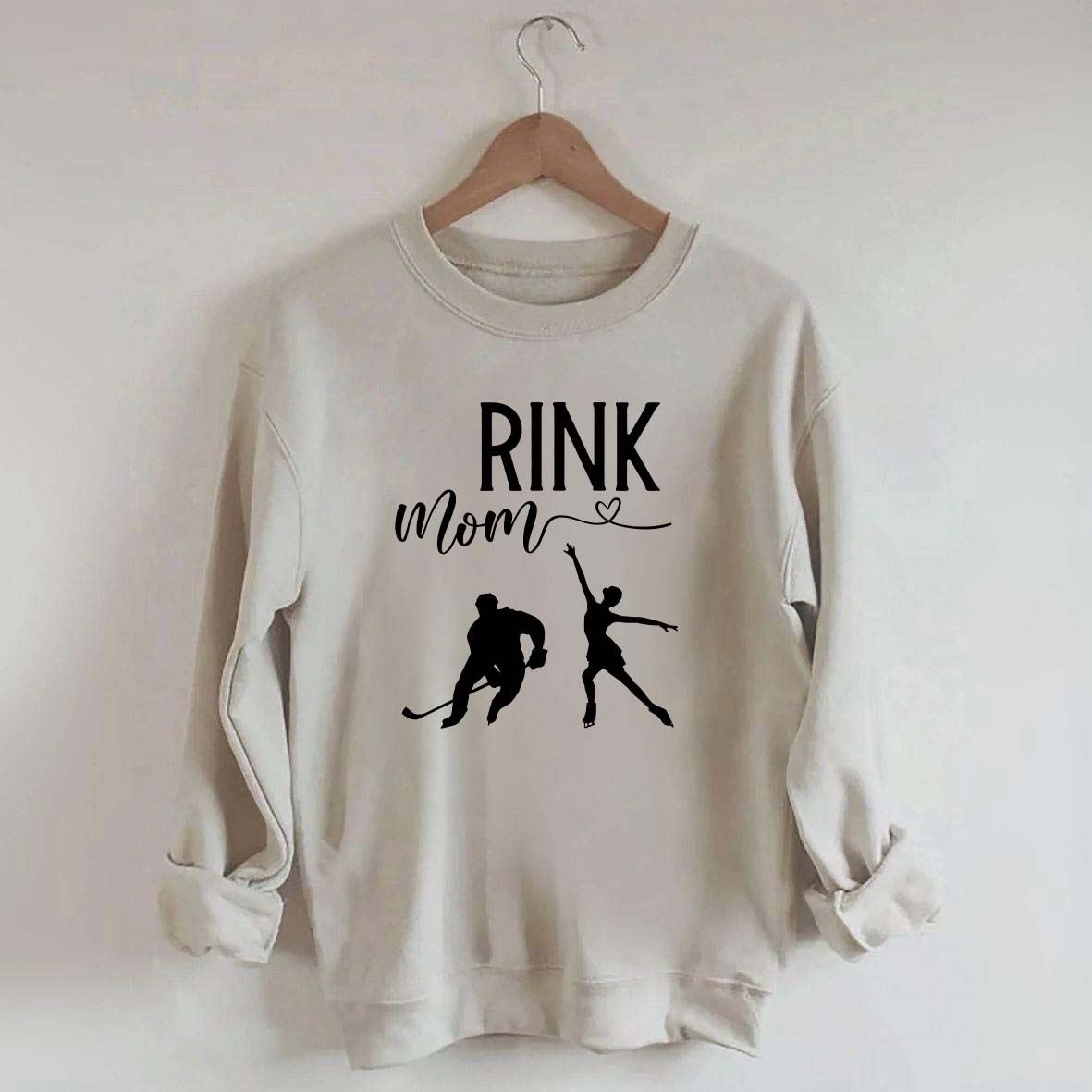 Rink Mom Hockey And Figure Skating Mom Sweatshirt