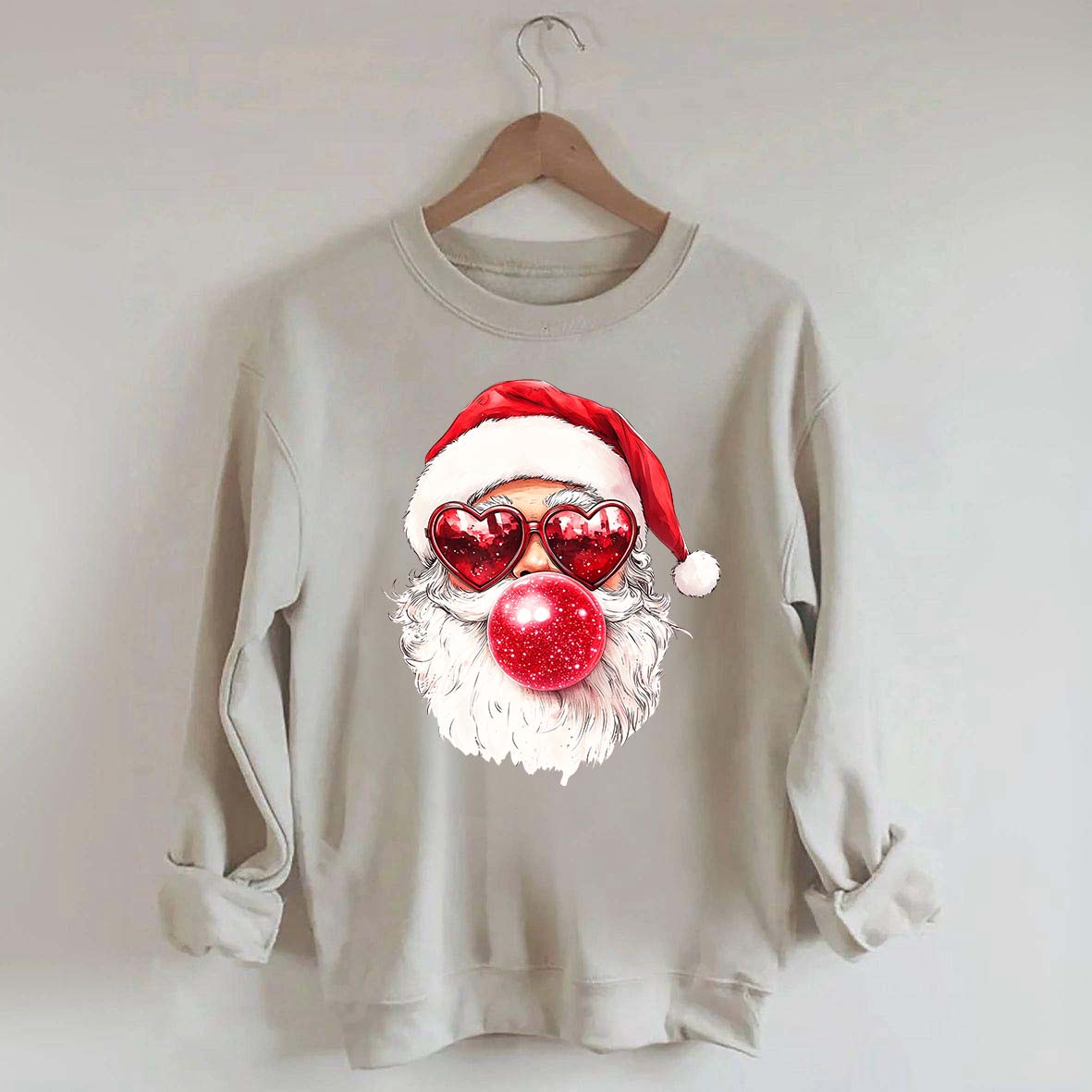 Cool Santa Bubble Gum Christmas Sweatshirt