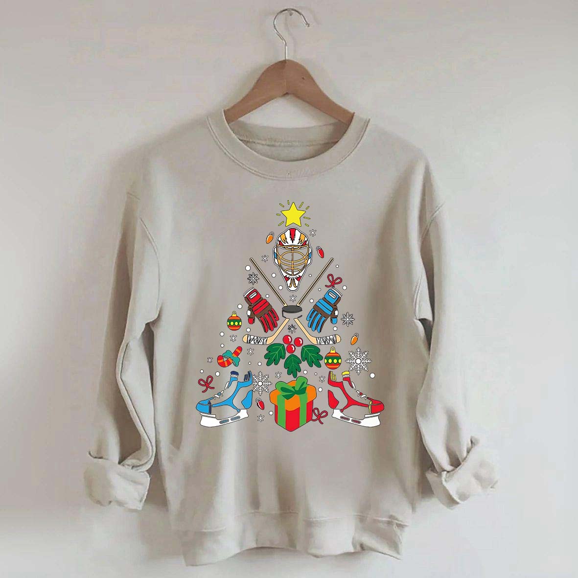 Sport Xmas Hockey Christmas Sweatshirt