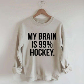 My Brain Is 99% Hockey Sweatshirt