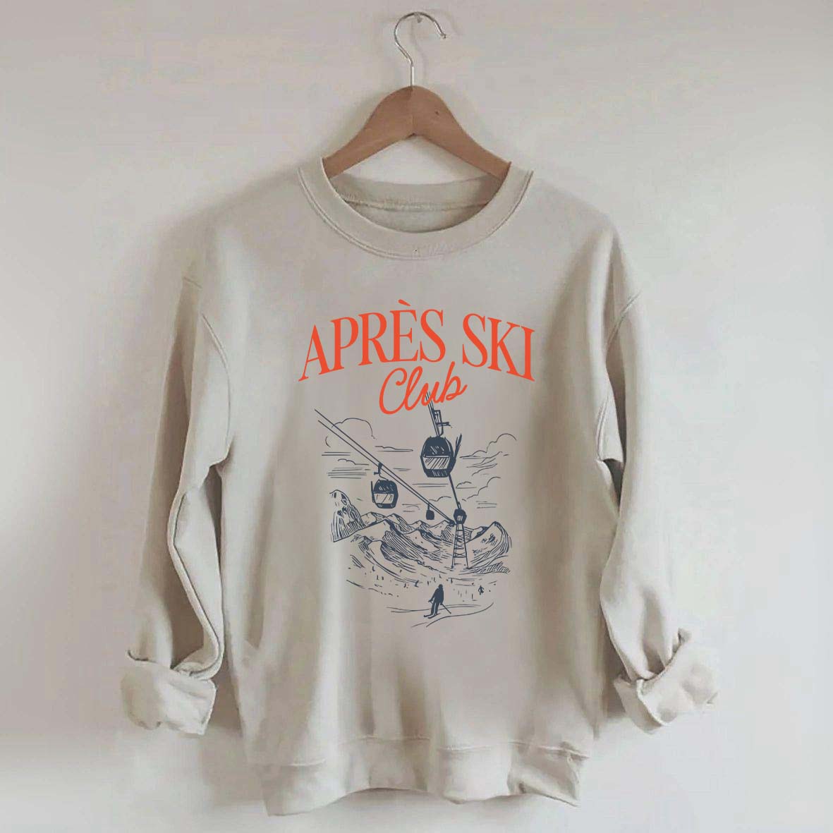 Retro Ski Lodge Sweatshirt