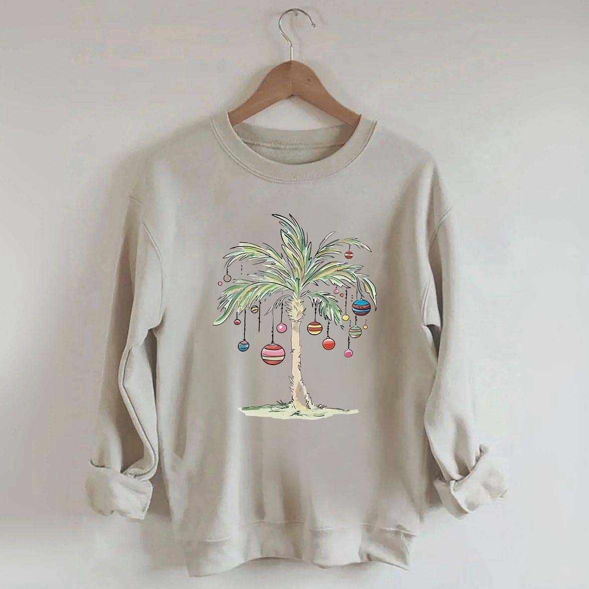Christmas Palm Tree Sweatshirt