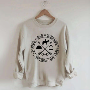 Horse Show Jumps Equestrian Sweatshirt