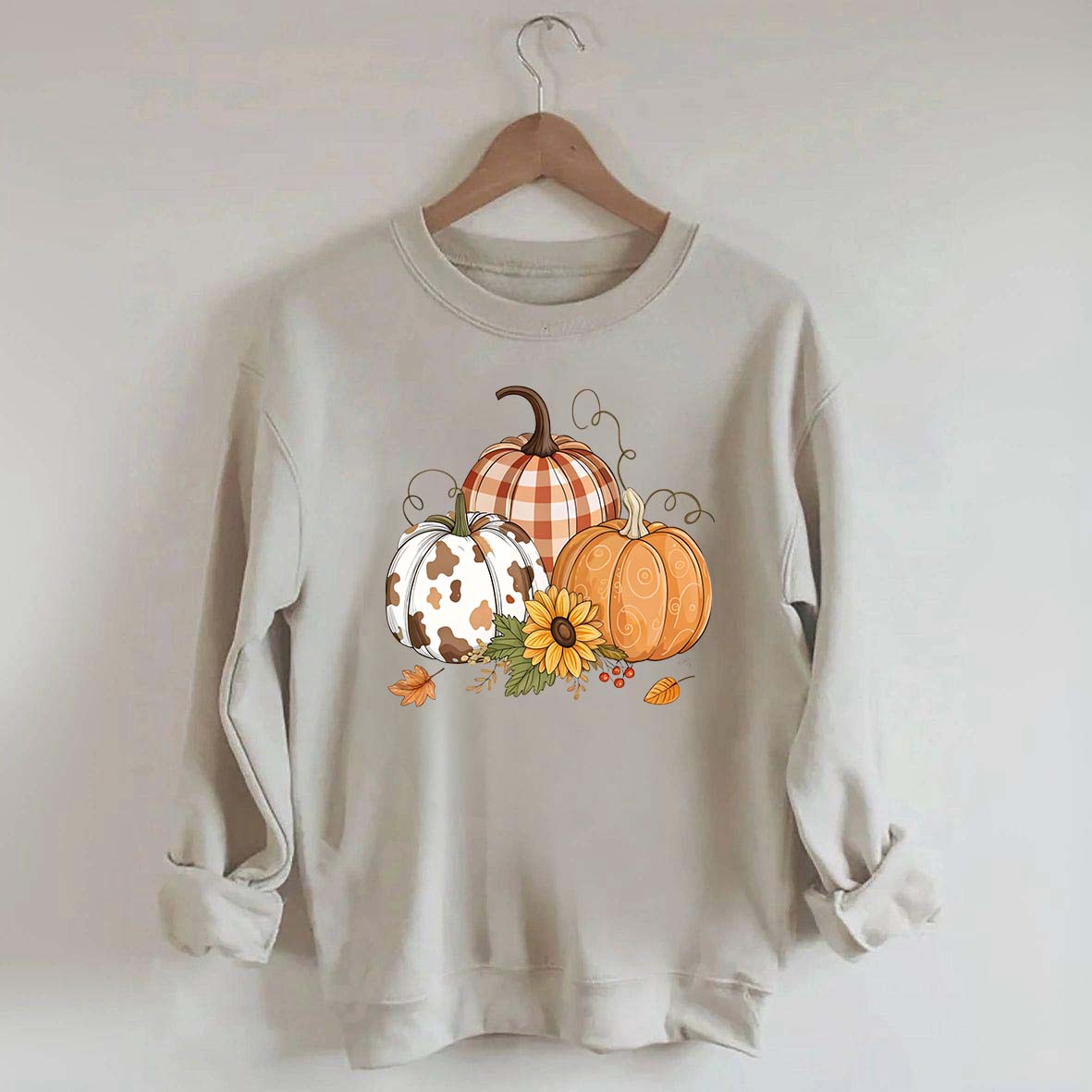 Fall Pumpkin Halloween Autumn Sweatshirt