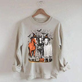 Retro Horse Halloween Sweatshirt