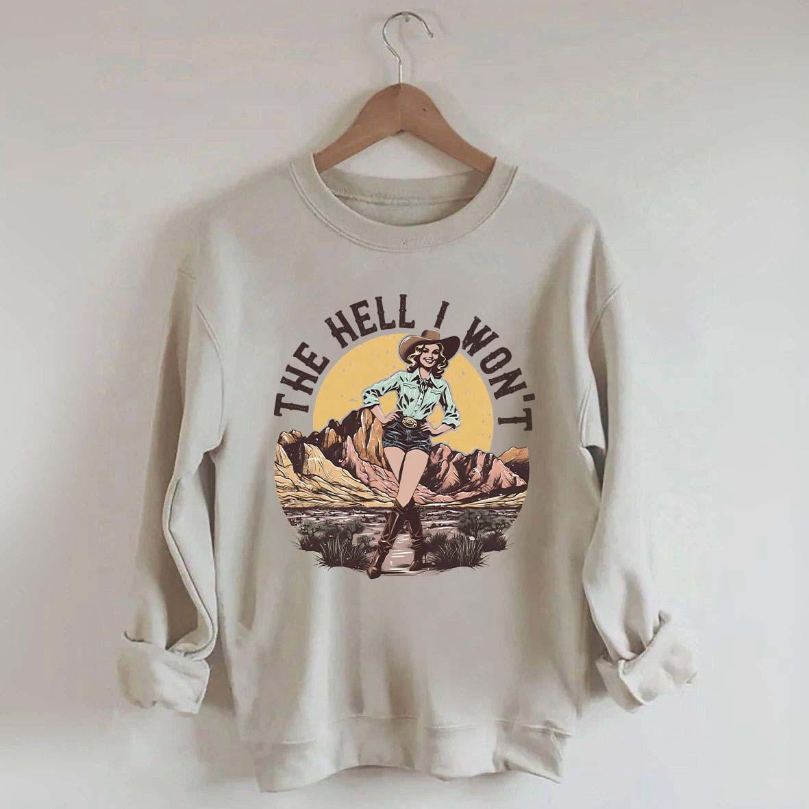 The Hell I Won't Retro Women's Rights Sweatshirt