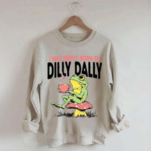 Born to Dilly Dally Vintage Frog Sweatshirt