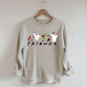 Cute Cartoon Christmas Friends Sweatshirt