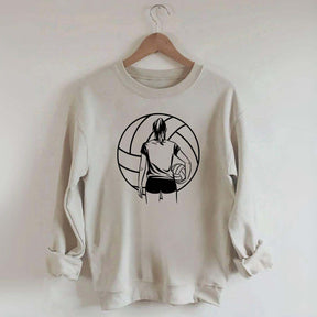 Girls Volleyball Player Sweatshirt