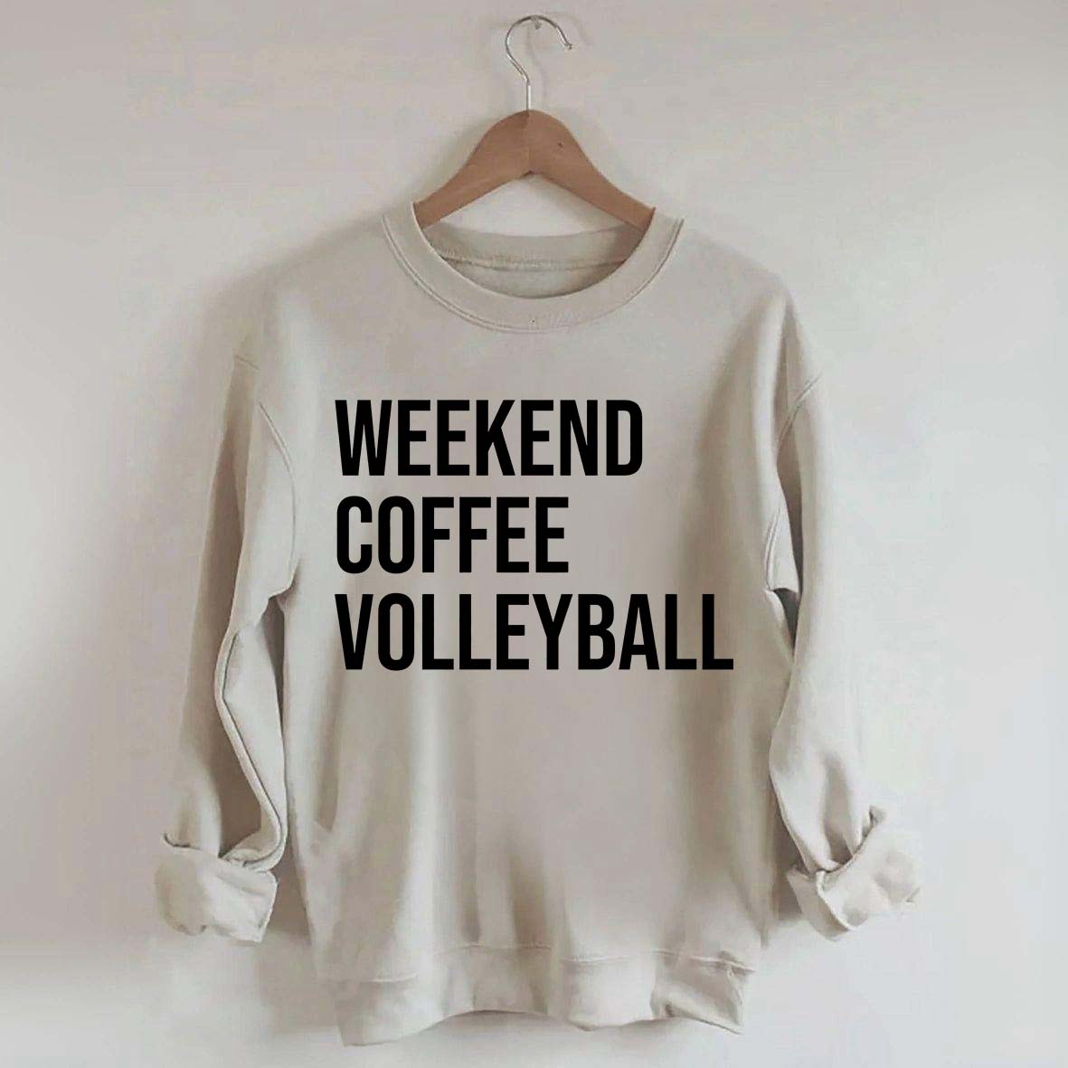 Weekend Coffee Volleyball Coach Sweatshirt