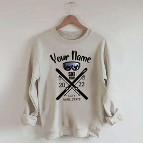 Personalized Snow Trip Sweatshirt