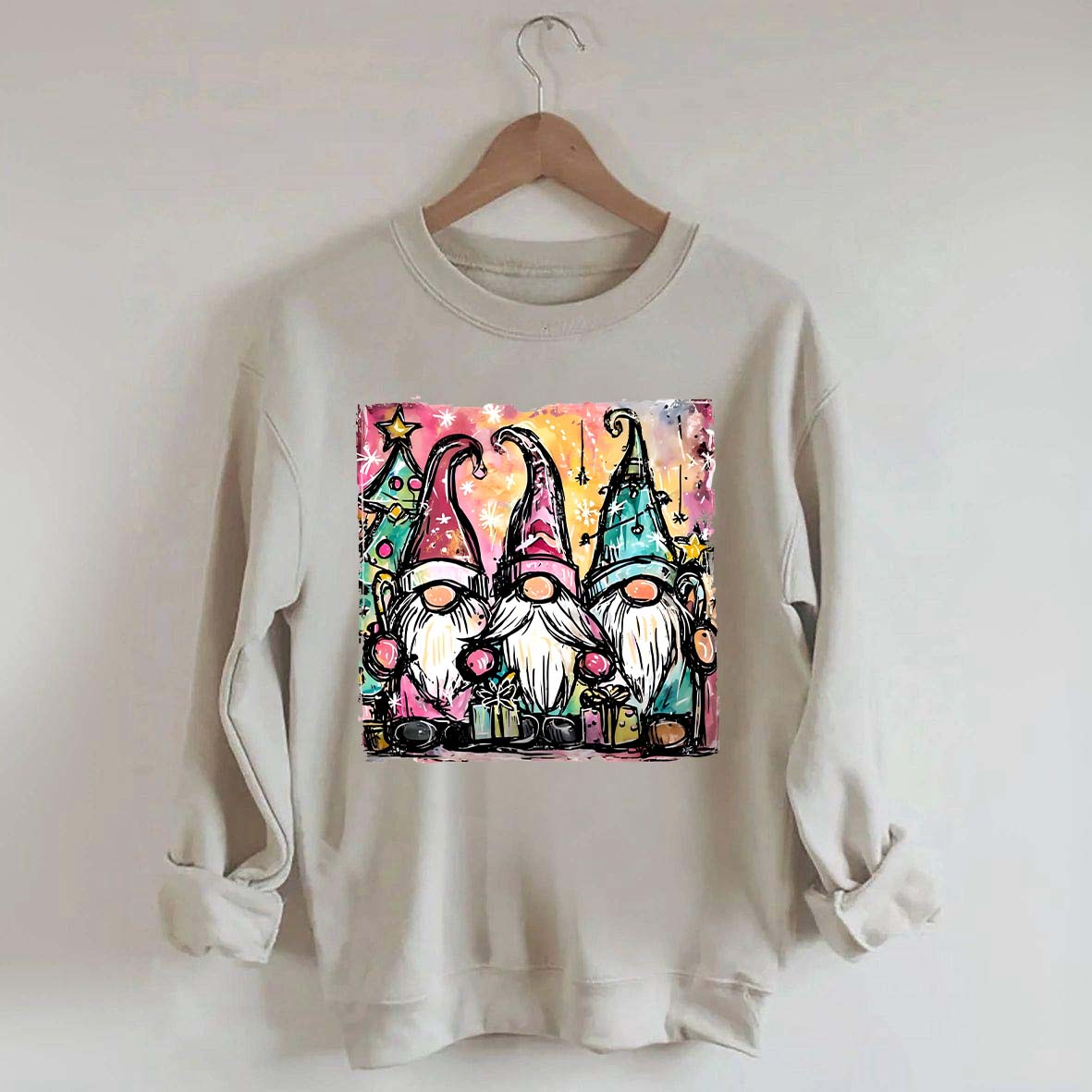 Christmas Gnome Art Sweatshirt
