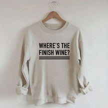 Where's the Finish Wine Muscle Sweatshirt