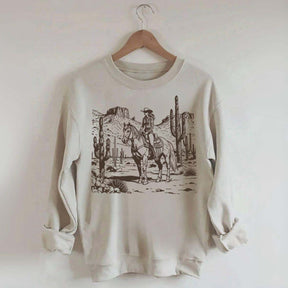 Retro Cowgirl Graphic Sweatshirt