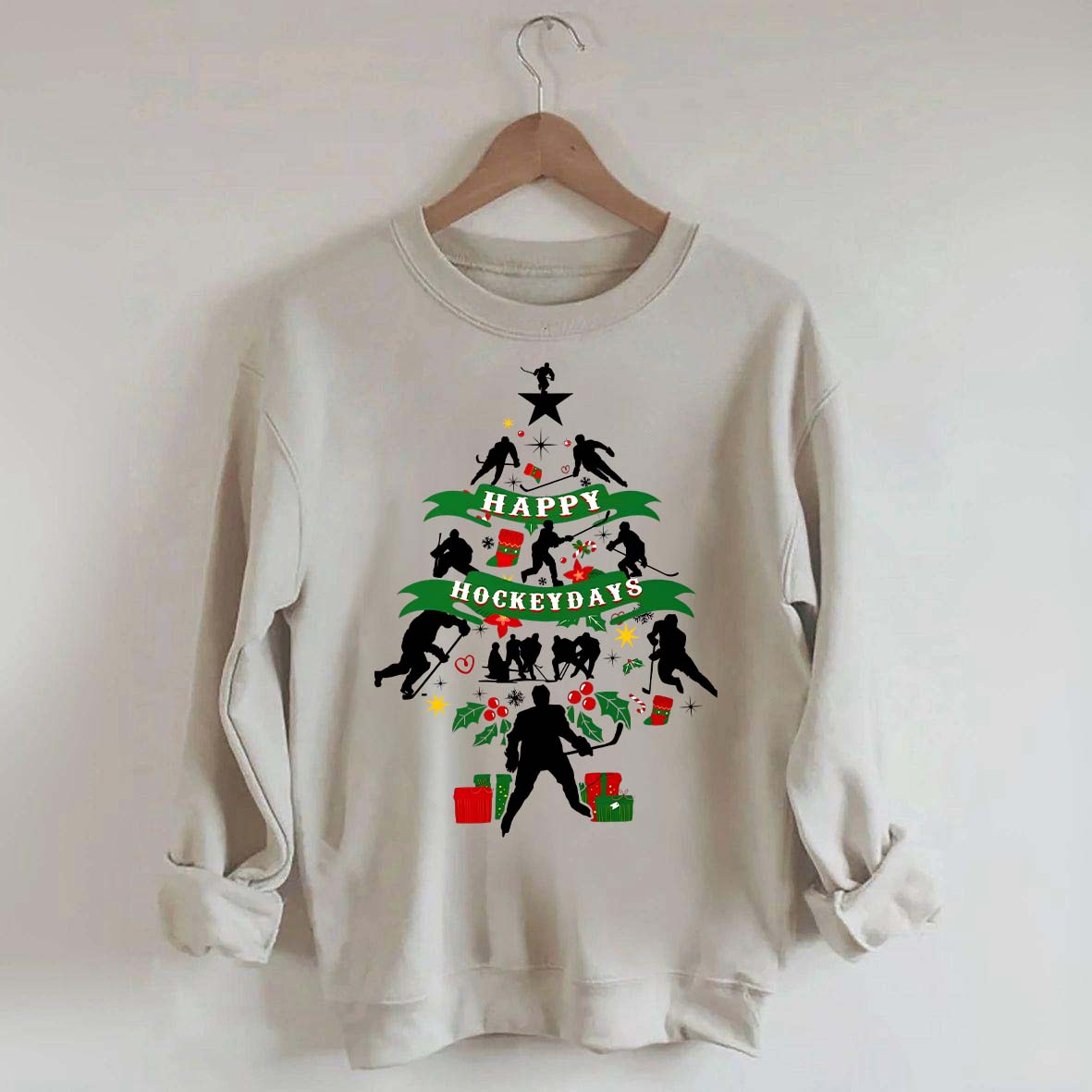 Happy Hockeydays Christmas Sweatshirt